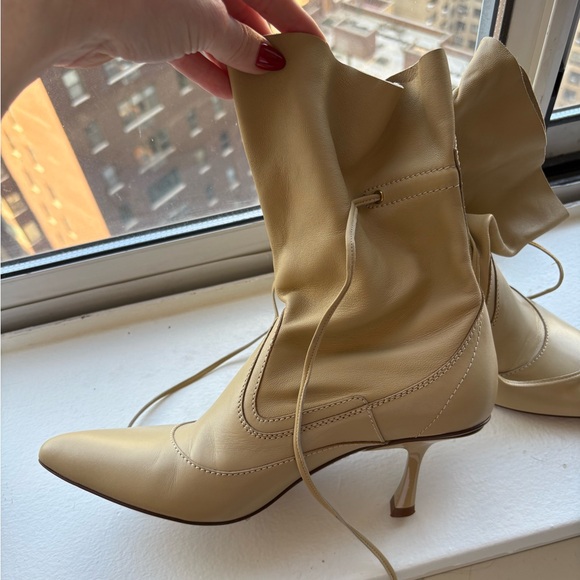 Zimmermann Tie-Detailed Leather Ankle Boots - Picture 7 of 12